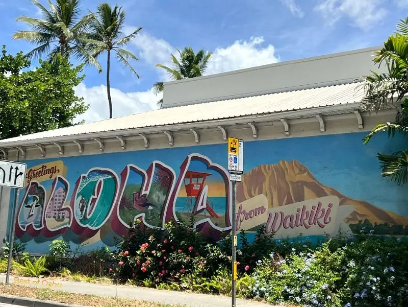 Aloha From Waikiki Mural