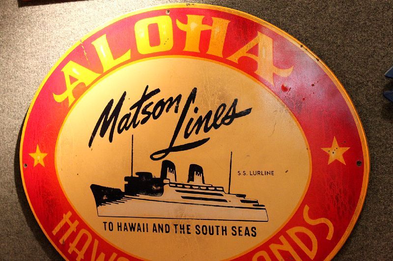 Aloha Matson Lines Sign