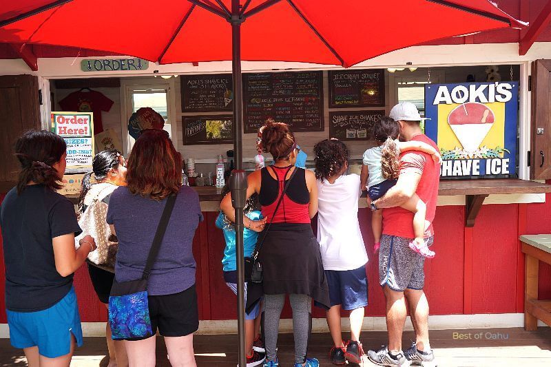 Aoki's Shave Ice Haleiwa Aokis Shave Ice Haleiwa is a popular shave ice shop in Haleiwa, Hawaii, known for its delicious and refreshing flavors.