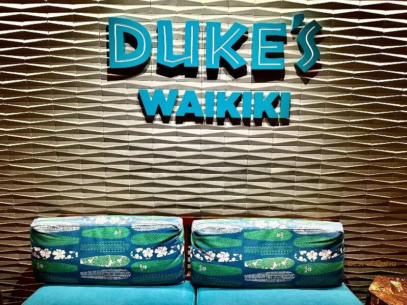 Dukes Waikiki Lobby Sign