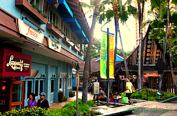 hilton hawaiian village shops map