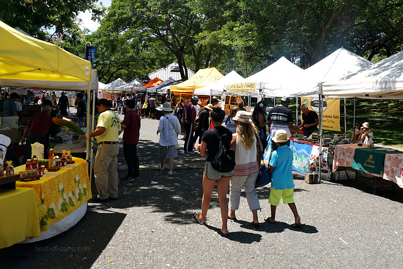 The KCC Farmers Market is a vibrant and bustling market in Honolulu, Hawaii, offering a wide variety of fresh local produce, delicious food vendors, and a lively community atmosphere. 🍅🌽🍓🥦🍳