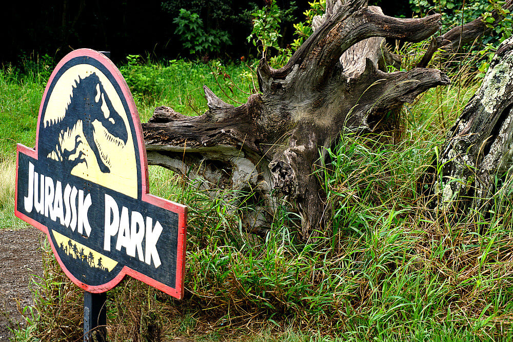 Kualoa Ranch Jurassic Park Sign