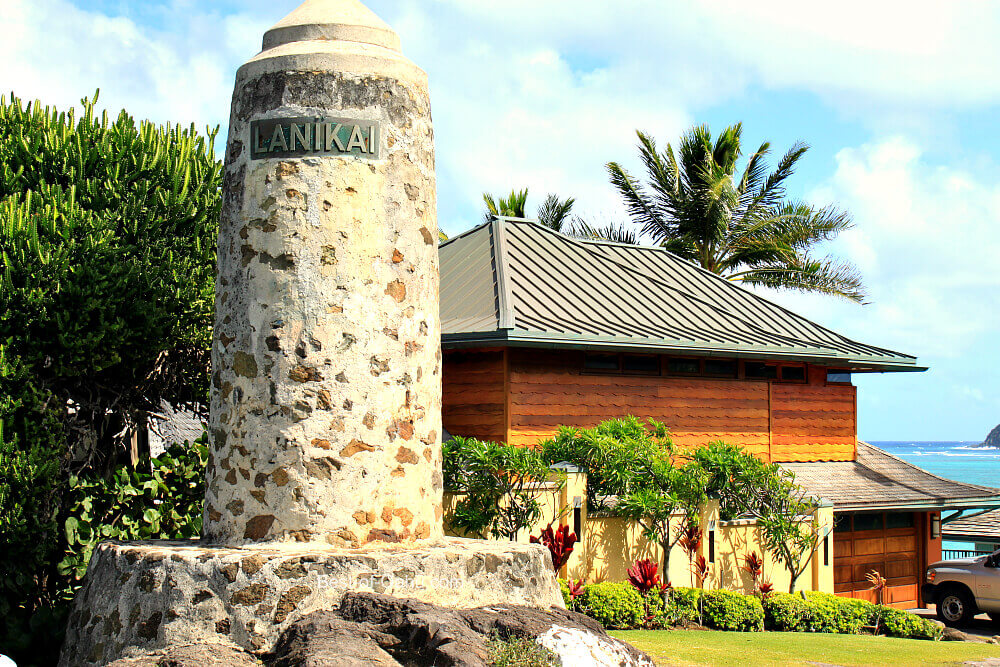 Lanikai Beach Sign