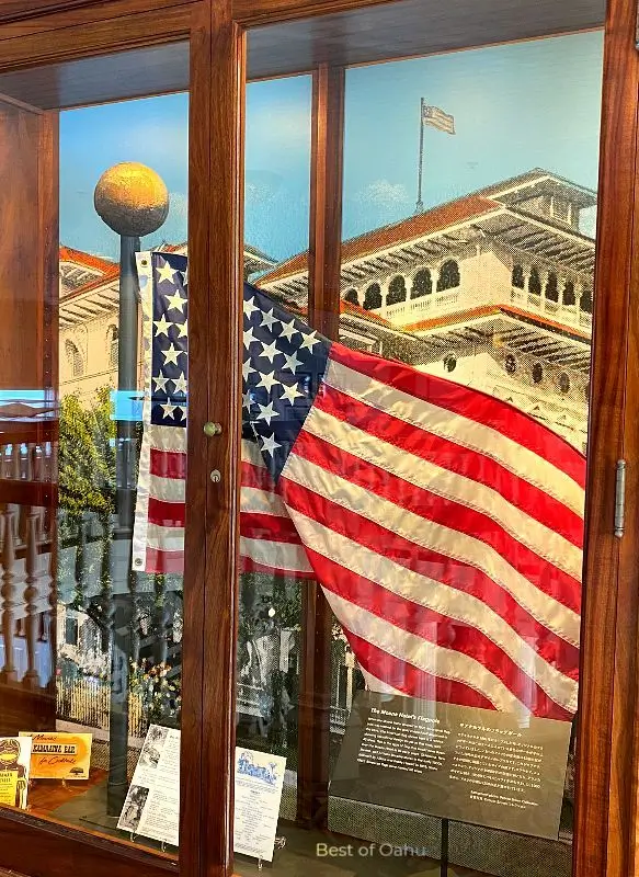 Moana Surfrider Hotel Flag The Moana Surfrider Hotel flag likely represents the hotel's branding and may include its logo or emblem.