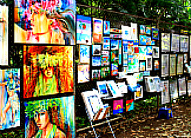 Waikiki Art on the Fence