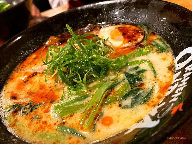 Onoya Ramen Tonkotsu Tan Tan Men at Onoya Ramen Restaurant is a delicious and spicy ramen dish that combines the creaminess of tonkotsu broth with the bold flavors of sesame and chili oil, creating a satisfying and flavorful culinary delight.