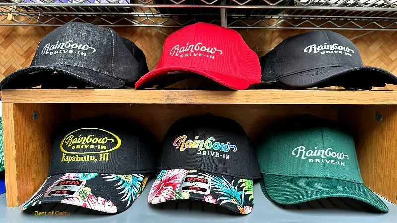 Rainbow Drive In Hats Display