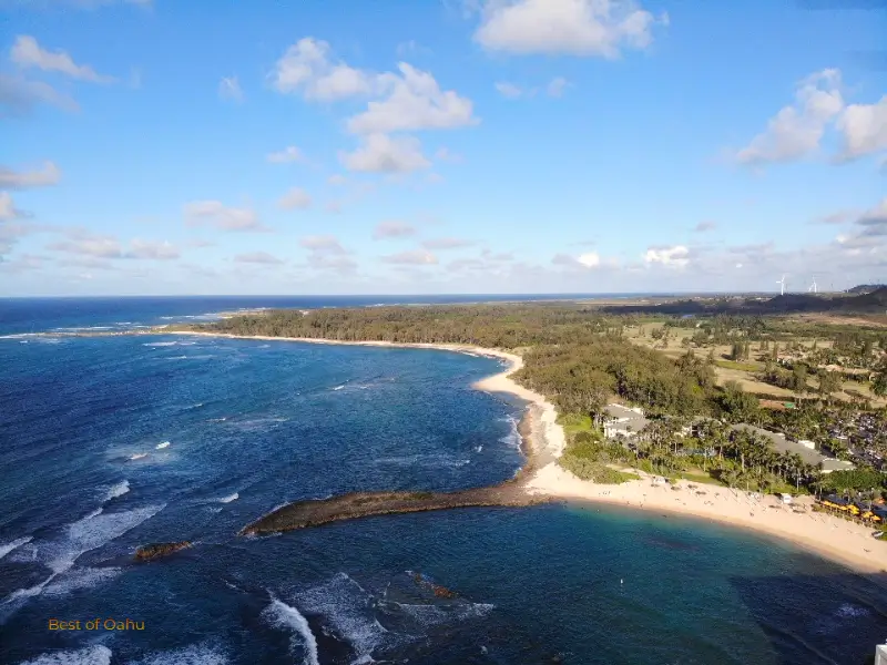 Turtle Bay Coast Drone Photo Turtle Bay Coast lined with a sandy beach as far as the eye can see.