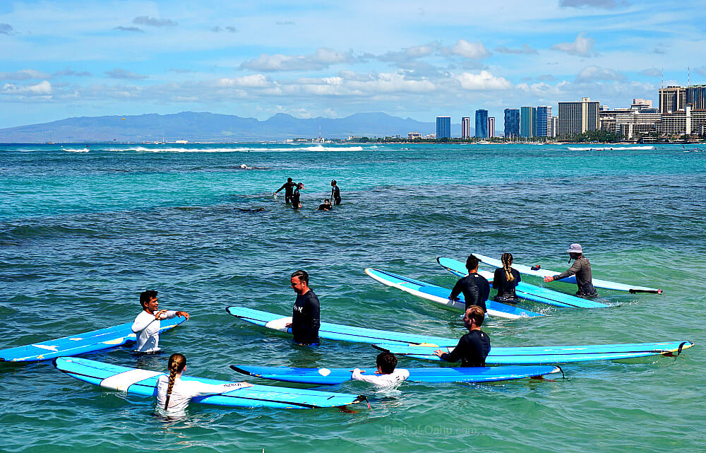 Surfing in Hawaii