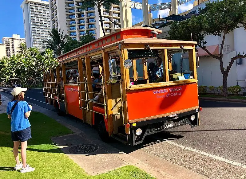 Waikiki Trolley Bus Stop