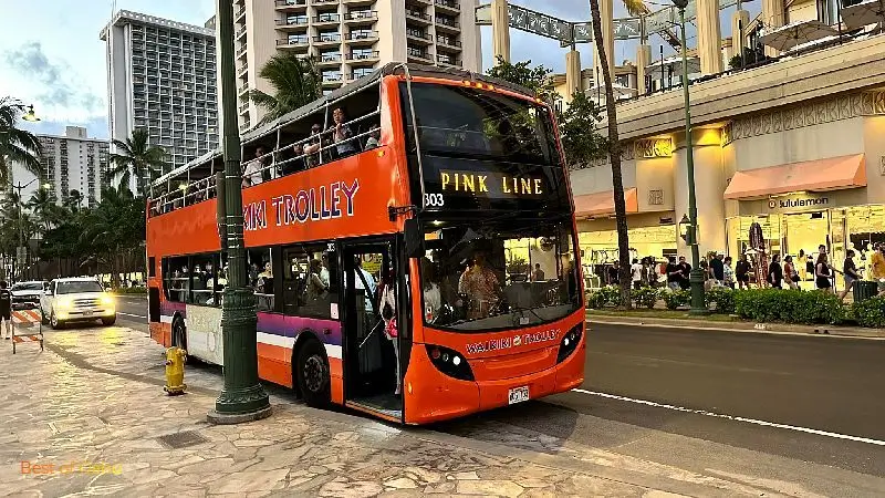 Waikiki Trolley Pink Line Waikiki Trolley Pink Line