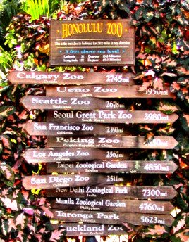 Honolulu Zoo Sign