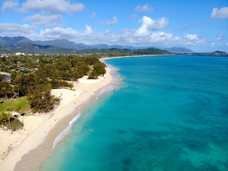 Kailua Beach Drone Pic